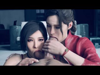 claire redfield and ada wong - 3d porn / 3d